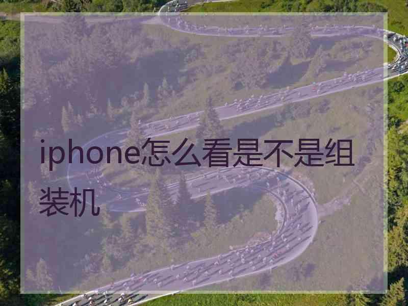 iphone怎么看是不是组装机