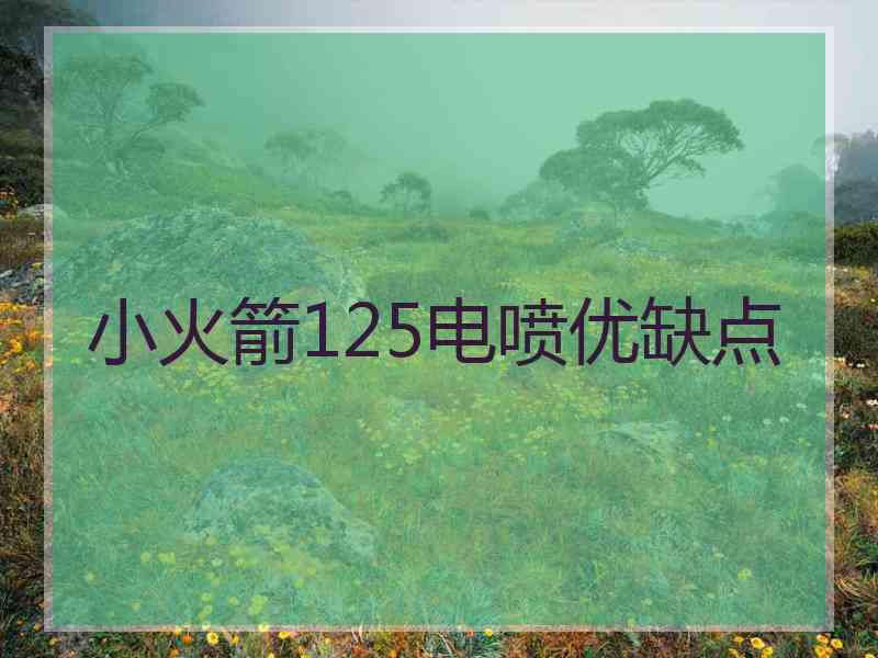 小火箭125电喷优缺点