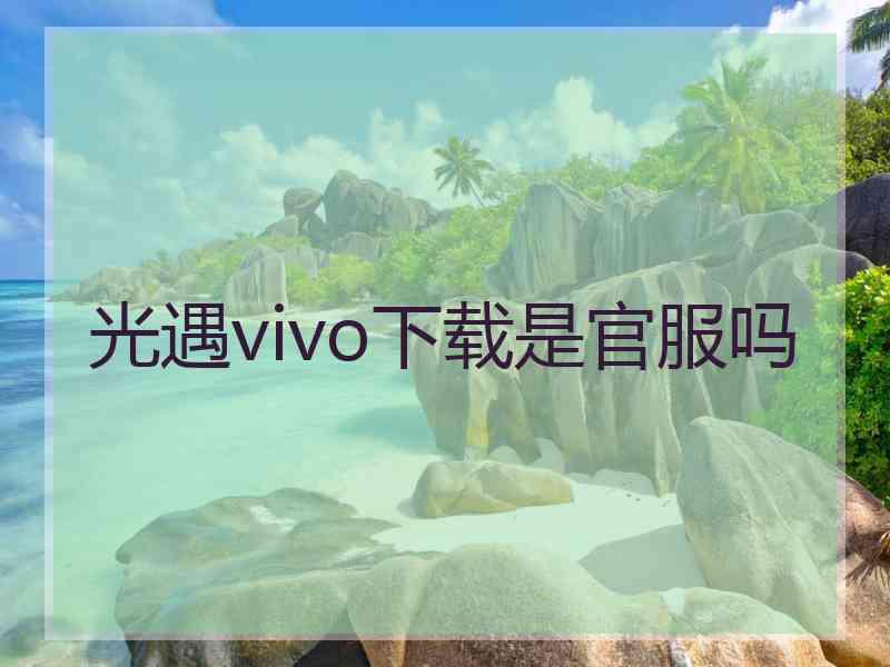 光遇vivo下载是官服吗