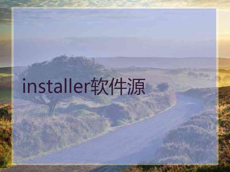 installer软件源