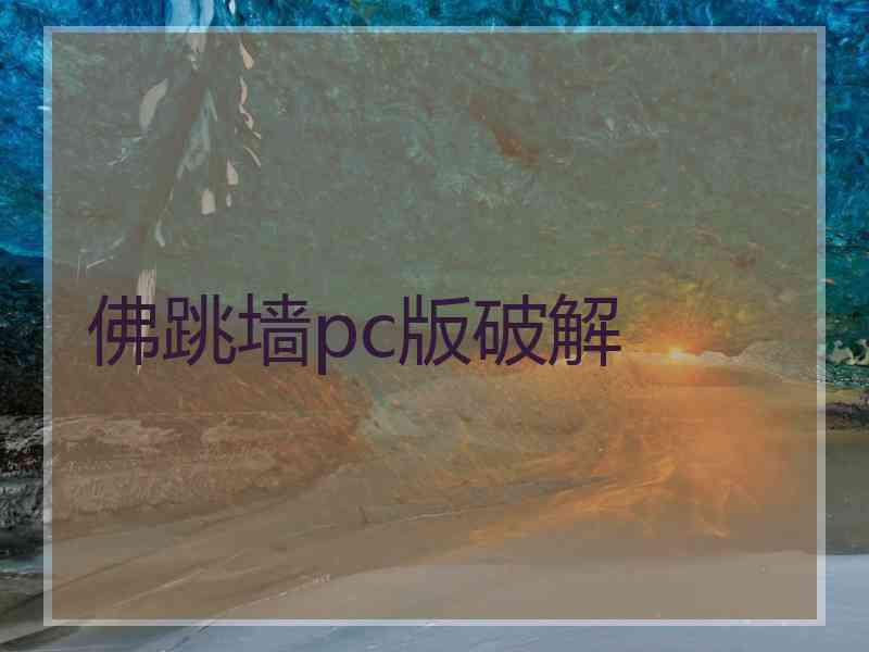 佛跳墙pc版破解