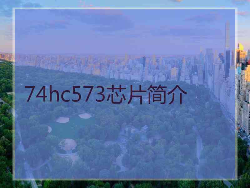 74hc573芯片简介