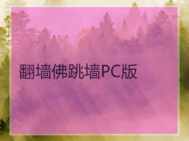 翻墙佛跳墙PC版