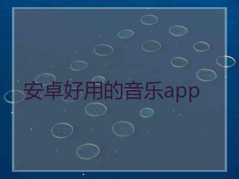 安卓好用的音乐app