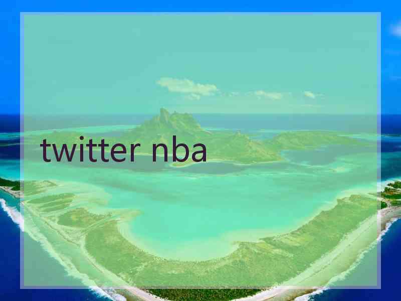 twitter nba