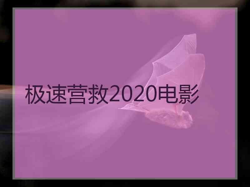 极速营救2020电影