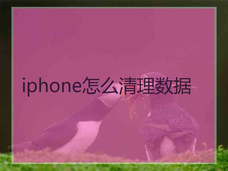 iphone怎么清理数据