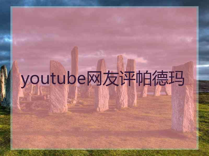 youtube网友评帕德玛