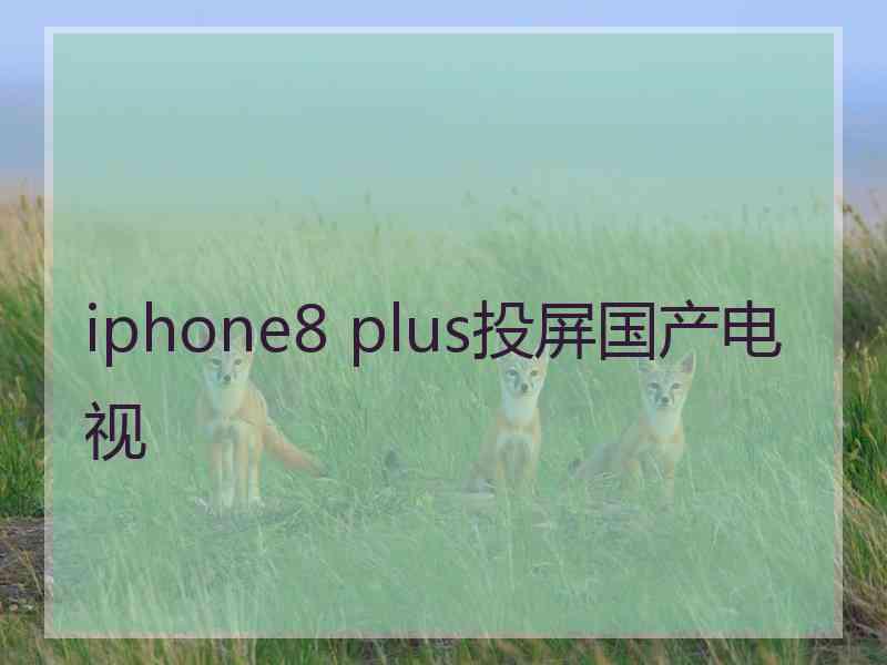 iphone8 plus投屏国产电视