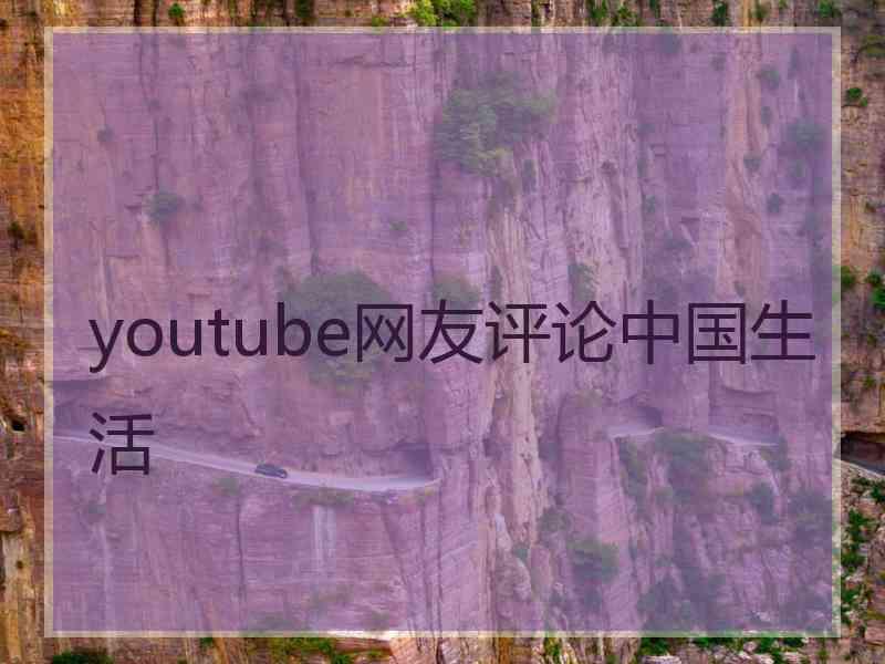 youtube网友评论中国生活