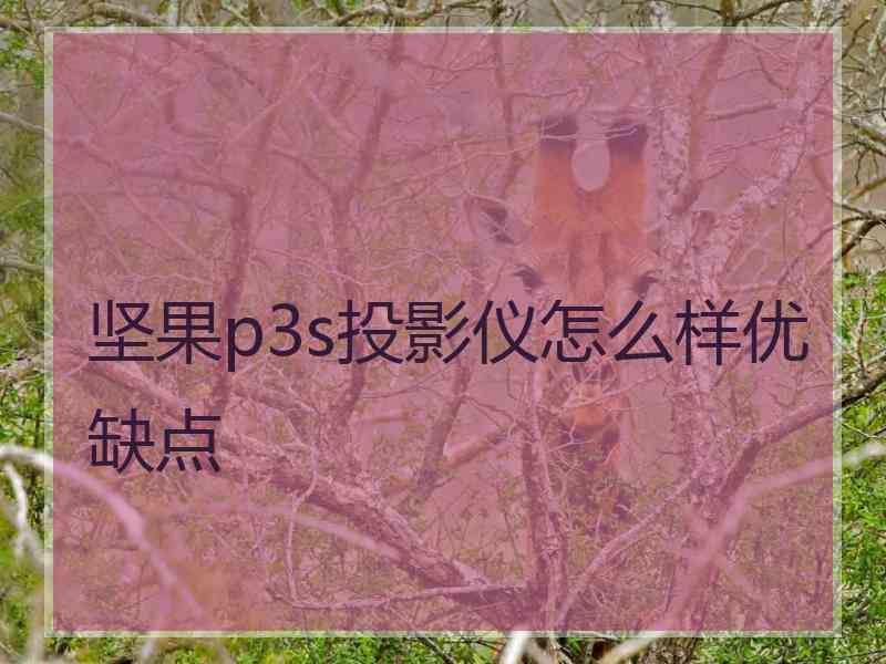 坚果p3s投影仪怎么样优缺点