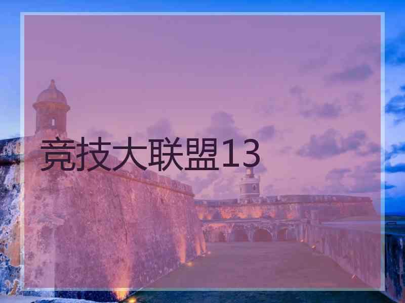 竞技大联盟13