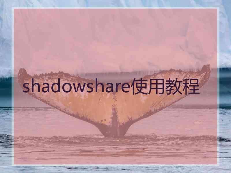 shadowshare使用教程