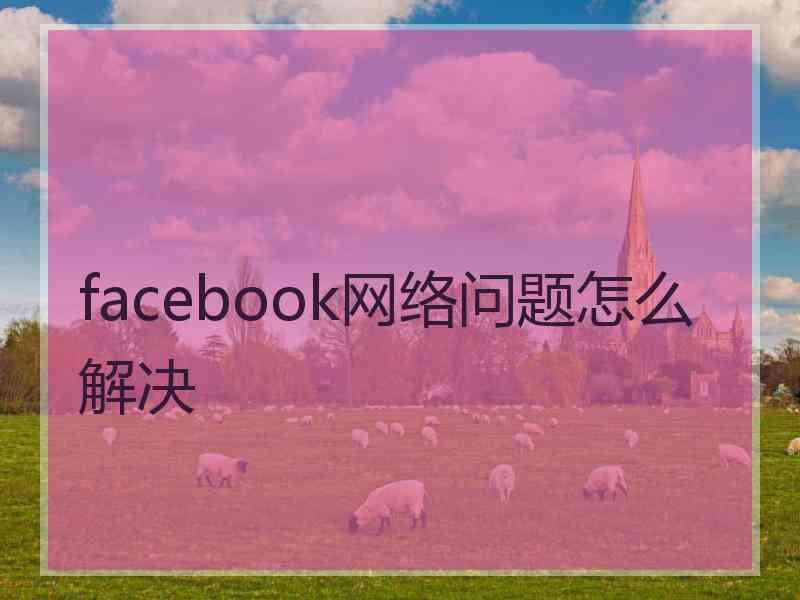 facebook网络问题怎么解决