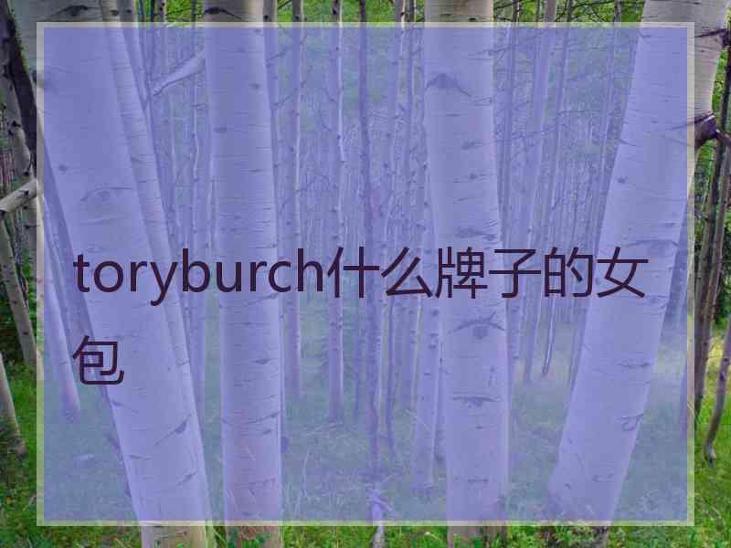 toryburch什么牌子的女包