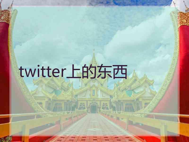 twitter上的东西