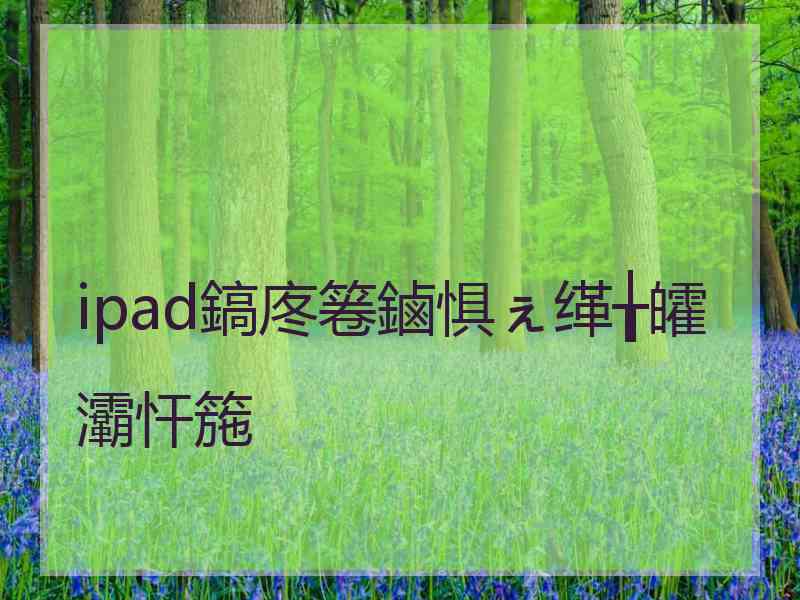 ipad鎬庝箞鏀惧ぇ缂╁皬灞忓箷