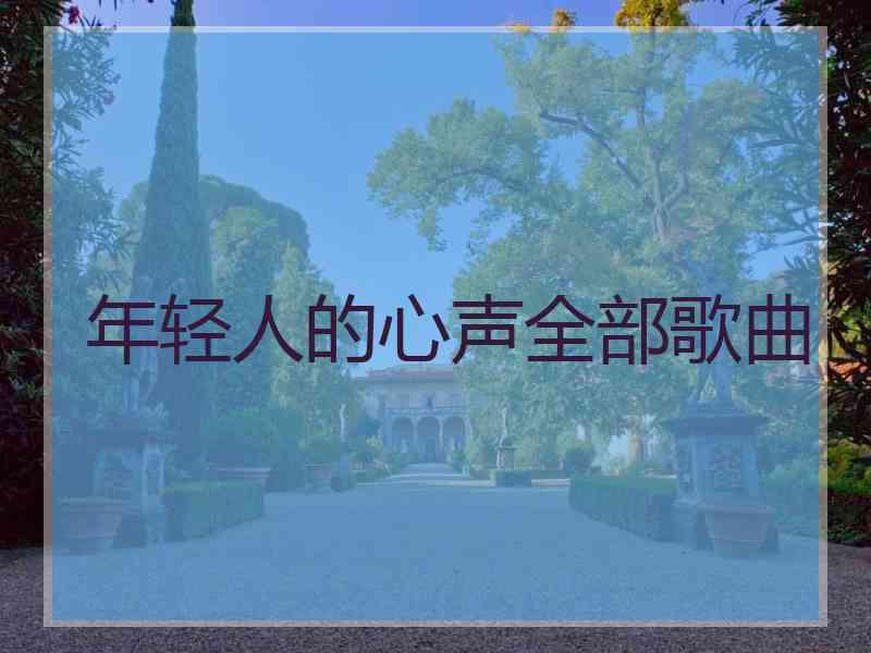 年轻人的心声全部歌曲